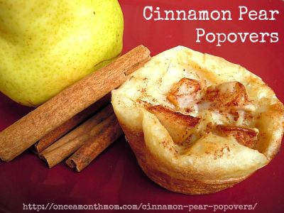 Cinnamon Pear Popovers