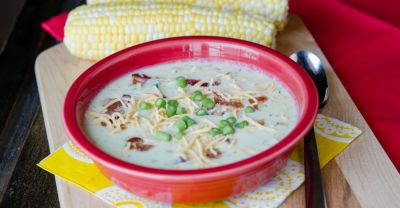 Instant Pot Sweet Summer Corn Chowder - Lunch Version