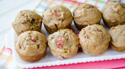 Low-Fat Rhubarb Muffins