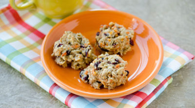 Carrot Cherry Breakfast Cookies