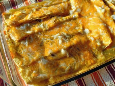 Chicken and Green Chile Enchiladas