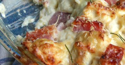 Low Carb Chicken Cordon Bleu Casserole - Dinner Version