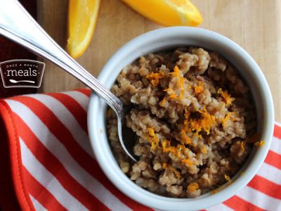 Orange Infused Steel Cut Oats