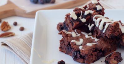 Blueberry Espresso Brownies