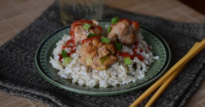 OAMM Asian Turkey Meatballs - Dump and Go Dinner