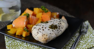 Slow Cooker Chicken, Sweet Potato, and Butternut Squash - Dump and Go Dinner