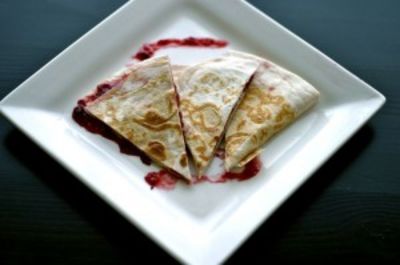 Cranberry Cream Cheese Quesadillas