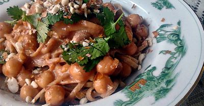 Thai Chickpea Pasta - Dump and Go Dinner