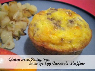 Gluten Free Dairy Free Sausage Egg Casserole