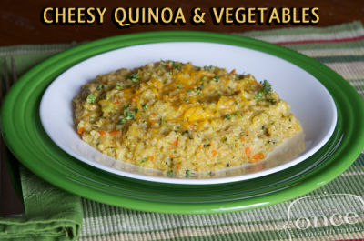 Cheesy Quinoa and Veggies - Lunch Version