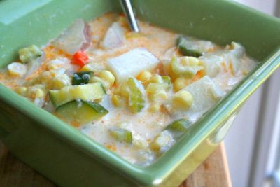 Summer Vegetable Chowder - Lunch Version