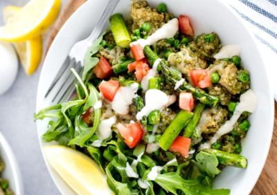 Instant Pot Pesto Chicken and Quinoa - Ready to Eat Dinner