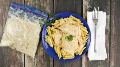 Light Cream Cheese Chicken - Dump and Go Dinner