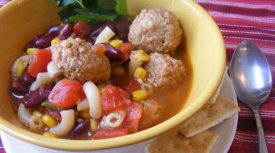 Instant Pot Meatball Minestrone - Dump and Go Dinner