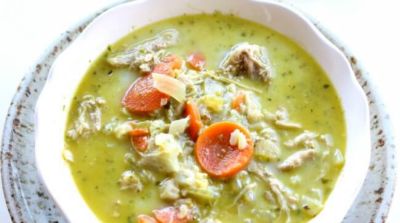 Instant Pot Pesto Chicken Soup - Dump and Go Dinner