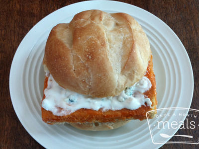 Crispy Buffalo Tofu Sandwich - Ready to Eat Dinner