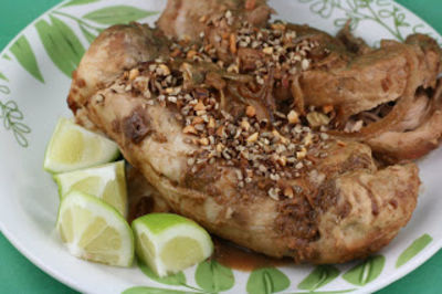 Asian Peanut Butter Slow Cooker Pork - Dump and Go Dinner