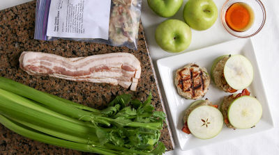 Paleo Chicken Apple Bacon Sliders - Dump and Go Dinner