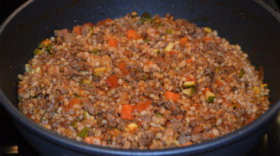 Beef and Barley Skillet