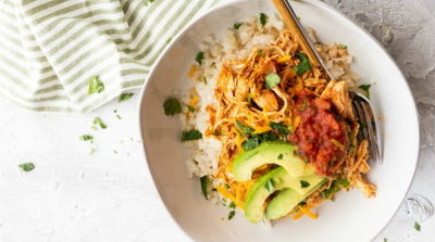 Low Carb Chicken Enchilada Bowl - Dump and Go Dinner