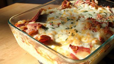 Twice Baked Potato Casserole - Dump and Go Dinner