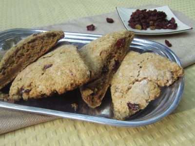 Healthy Pumpkin Cranberry Scones