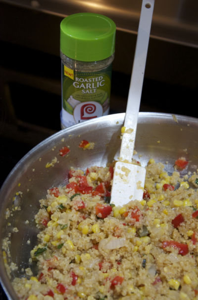 Fresh Veggie Quinoa Skillet - Lunch Version