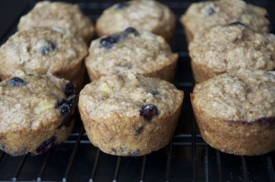 Moist and Delicious Banana Blueberry Muffins