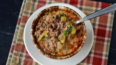 Instant Pot Sausage and Kale Soup - Dump and Go Dinner
