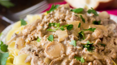 Easy Beef Stroganoff - Dump and Go Dinner