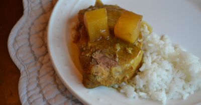 Slow Cooker Curried Pork Chops - Dump and Go Dinner