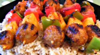 Sweet and Sour Meatball Skewers - Dump and Go Dinner