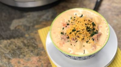 Instant Pot Ham Potato Soup - Dump and Go Dinner