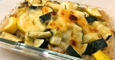 Pesto Chicken, Zucchini, and Rice Meal Prep Bowl