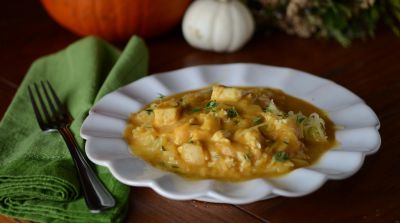 Instant Pot Creamy Paleo Pumpkin Pasta with Chicken - Ready to Eat Dinner