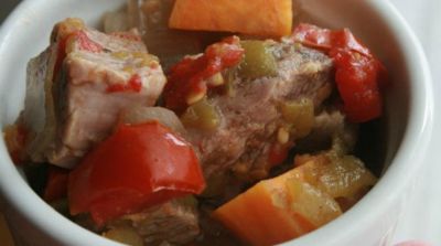 Instant Pot Mexican Pork and Sweet Potato Stew - Dump and Go Dinner