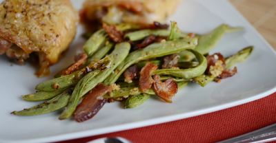 Instant Pot Garlic and Bacon Green Beans - Ready to Eat