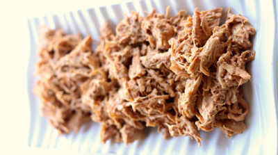 Instant Pot Shredded BBQ Cream Cheese Chicken - Dump and Go Dinner