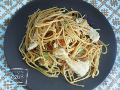 Szechuan Chicken and Noodles - Lunch Version