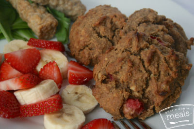 Paleo Strawberry Banana Breakfast Cookies