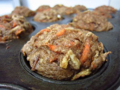 Carrot Apple Nut Muffins