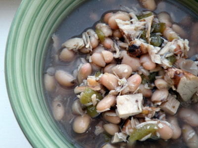 Lighter White Chicken Chili - Lunch Version