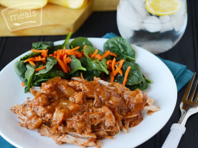 Instant Pot Apple BBQ Pulled Pork - Ready to Eat Dinner