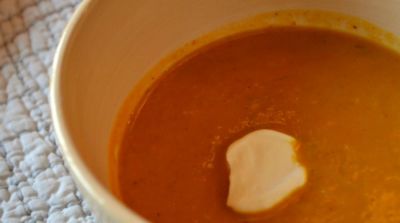 Instant Pot Curried Pumpkin Apple Soup - Dump and Go Dinner