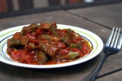 Vegan Tomato Bhindi