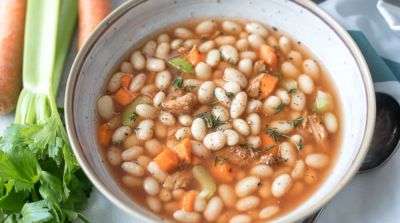 Instant Pot Ham and Bean Soup - Lunch