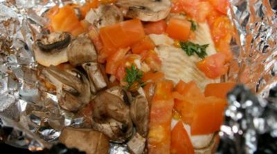 Instant Pot Tilapia with Spinach, Mushrooms, Tomatoes and Herbs - Dump and Go Dinner