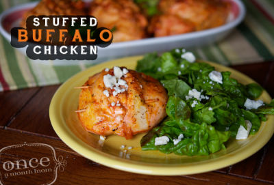 Stuffed Buffalo Chicken - Dump and Go Dinner