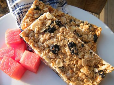 Gluten Free Dairy Free Fruity Granola Bars