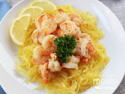 Lemon Garlic Shrimp Bowls - Lunch Version